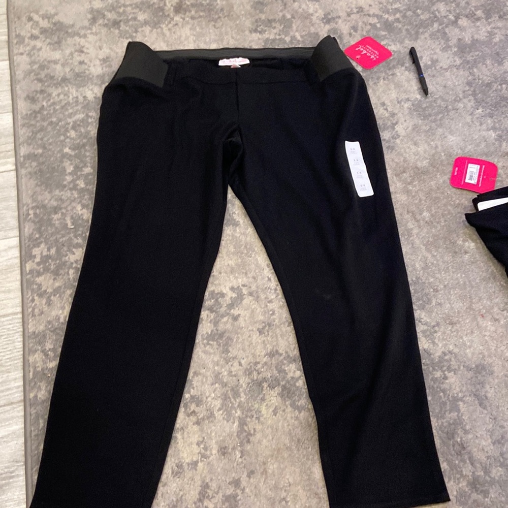 Isabel maternity skinny black pants